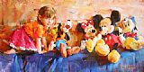 Party Paintings - PARTY OF FIVE by Garmash